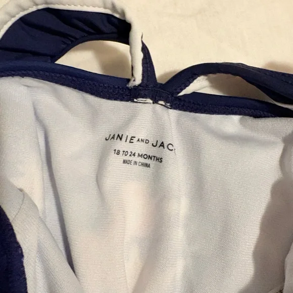 Janie and Jack Floral Ruffle Swimsuit 18-24 months - Picture 5 of 5